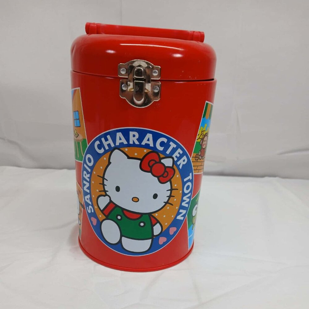 Vintage Sanrio Character Town Hello Kitty Tin Can